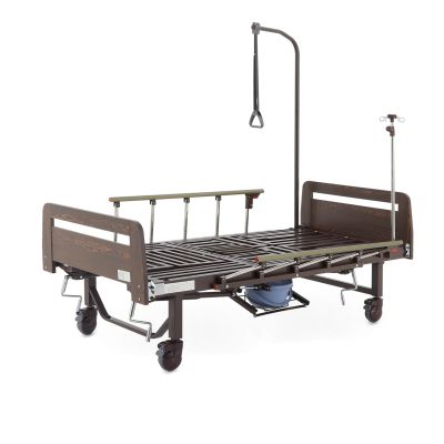 Кровать механическая Med-Mos YG-5 (РМ-5624Н-05) ЛДСП  с боковым переворачиванием, туалетным устройством и функцией «кардиокресло»