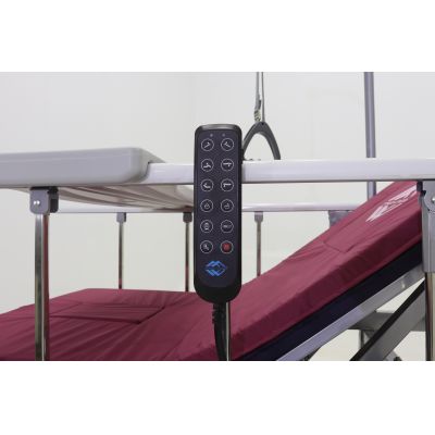 Кровать электрическая Med-Mos DB-11А (МЕ-5228Н-00) темный стандарт с боковым переворачиванием, туалетным устройством и функцией «кардиокресло»