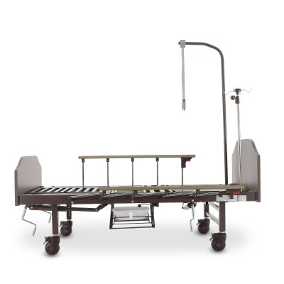 Кровать механическая Med-Mos YG-5 (ММ-5124Н-00) с боковым переворачиванием, туалетным устройством и функцией «кардиокресло»