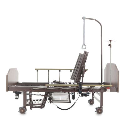 Кровать электрическая Med-Mos YG-3 (МЕ-5228Н-13) ЛДСП Венге с боковым переворачиванием, туалетным устройством и функцией «кардиокресло»