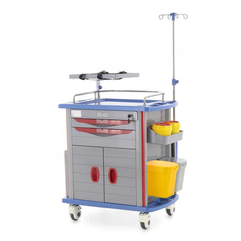 Тележка медицинская Med-Mos ЕТ850-02 ТМ-021АН-00 серый