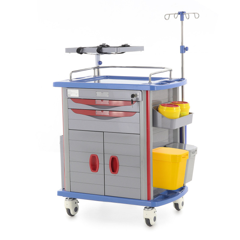 Тележка медицинская Med-Mos ЕТ850-02 ТМ-021АН-00 серый