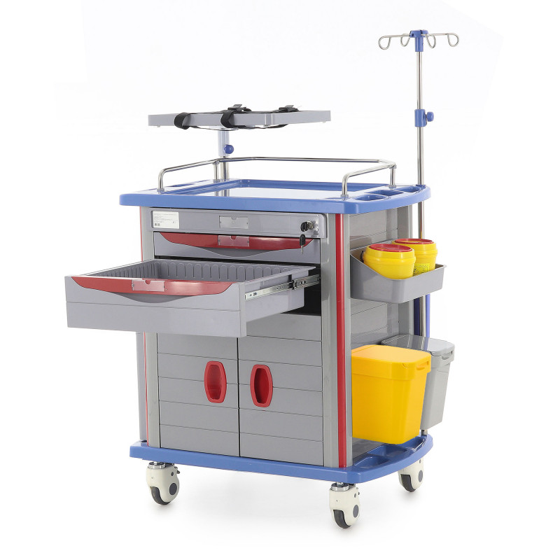 Тележка медицинская Med-Mos ЕТ850-02 ТМ-021АН-00 серый