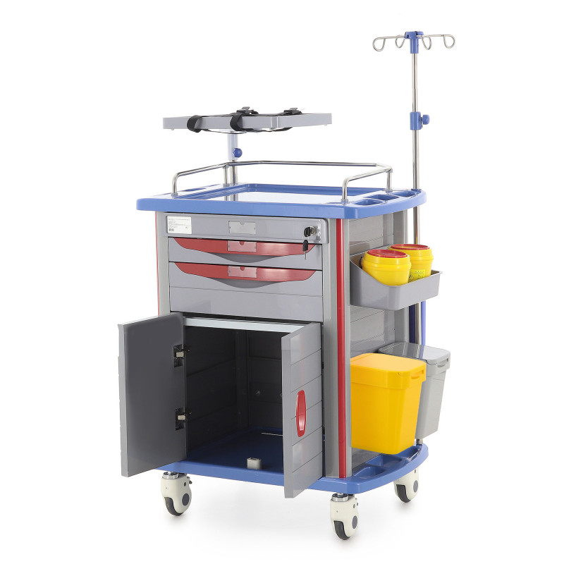 Тележка медицинская Med-Mos ЕТ850-02 ТМ-021АН-00 серый