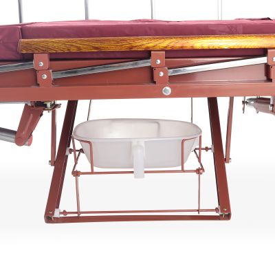 Кровать механическая Med-Mos YG-5 (ММ-5124Д-01) с боковым переворачиванием, туалетным устройством и функцией «кардиокресло»