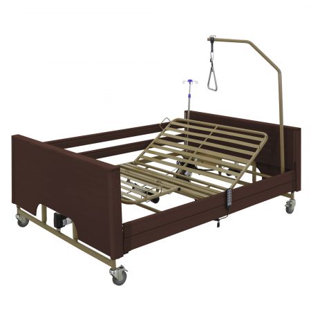 Кровать электрическая MED-MOS YG-1 (ЛДСП коричневый) ширина ложемента 140 см