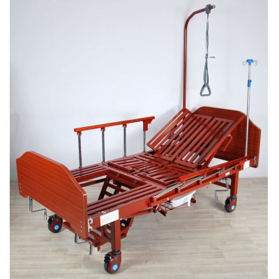 Кровать механическая Med-Mos YG-5 (ММ-036ПН) с боковым переворачиванием, туалетным устройством и функцией «кардиокресло»