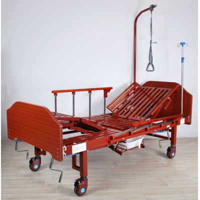 Кровать механическая Med-Mos YG-5 (ММ-036ПН) с боковым переворачиванием, туалетным устройством и функцией «кардиокресло»