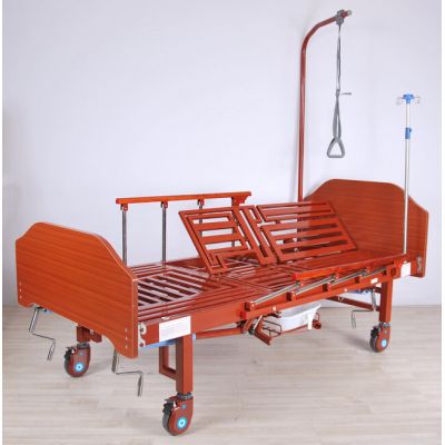 Кровать механическая Med-Mos YG-5 (ММ-036ПН) с боковым переворачиванием, туалетным устройством и функцией «кардиокресло»