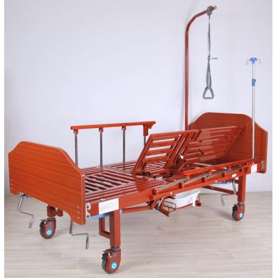 Кровать механическая Med-Mos YG-5 (ММ-036ПН) с боковым переворачиванием, туалетным устройством и функцией «кардиокресло»