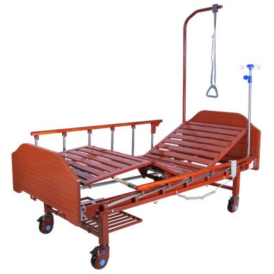 Кровать электрическая Med-Mos DB-7 (МЕ-2028Н-10) (2 функции) с полкой и накроватным столиком
