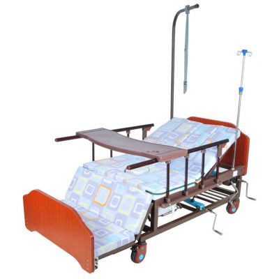 Кровать механическая Med-Mos Е-45А (ММ-152ПН) с боковым переворачиванием, туалетным устройством и функцией «кардиокресло»