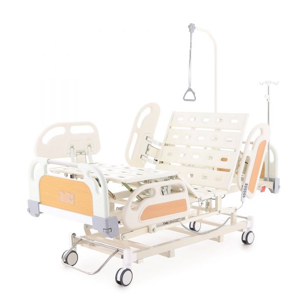 Кровать электрическая Med-Mos DB-3 (5 функций) (МЕ-4019Н-00) с выдвижным ложементом и ростоматом CPR+аккумулятор с ростоматом