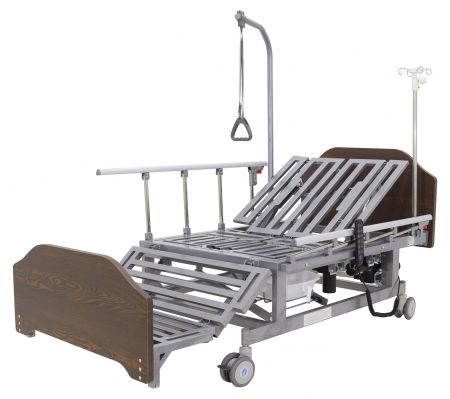 Кровать электрическая Med-Mos DB-11А (МЕ-5228Н-00) ЛДСП Венге с боковым переворачиванием, туалетным устройством и функцией «кардиокресло»
