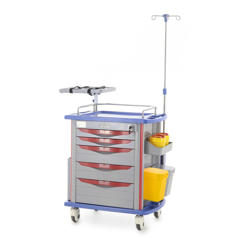 Тележка медицинская Med-Mos ЕТ850-01 ТМ-020АН-00 серый