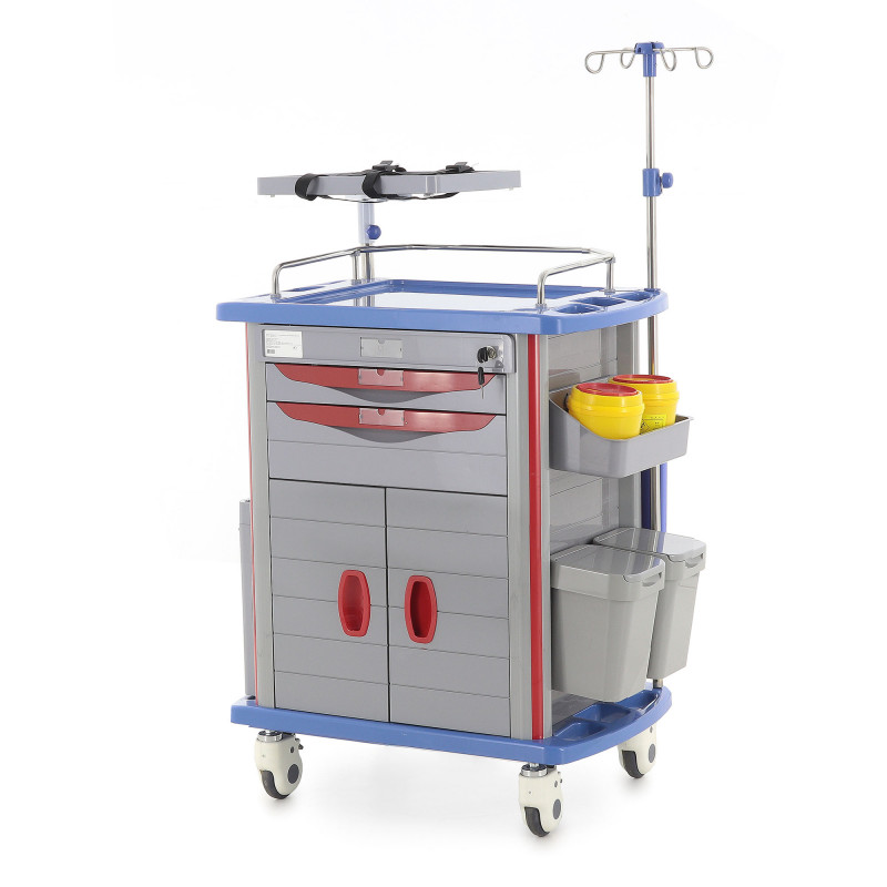 Тележка медицинская Med-Mos ЕТ750-02 ТМ-002АН-00 серый