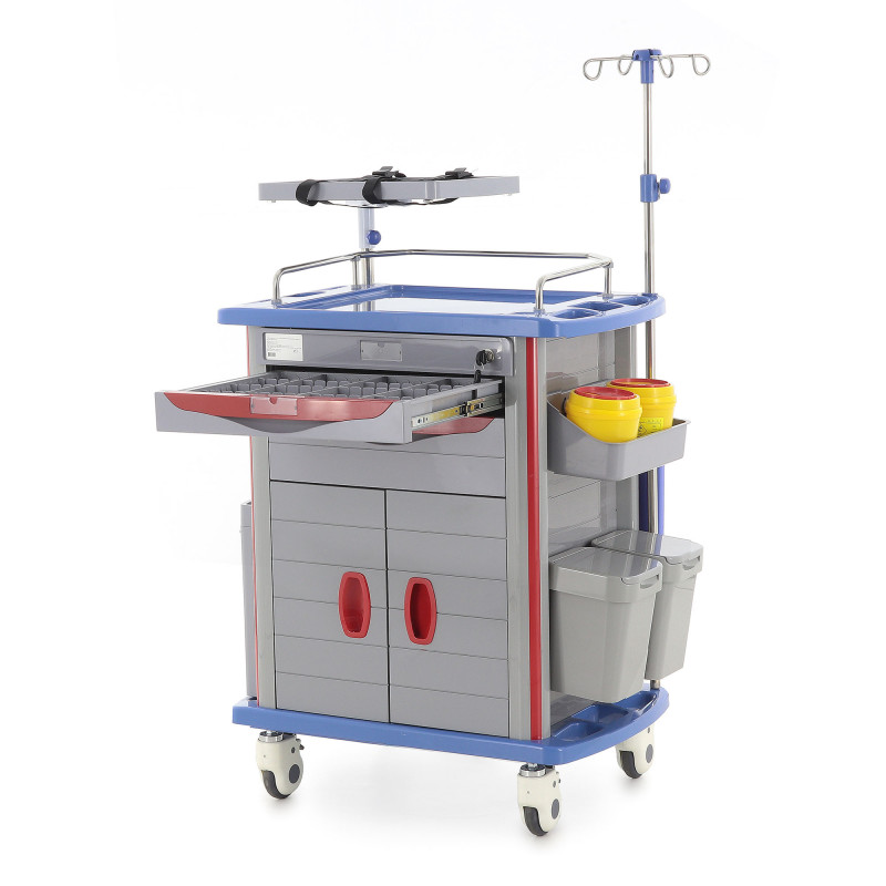Тележка медицинская Med-Mos ЕТ750-02 ТМ-002АН-00 серый