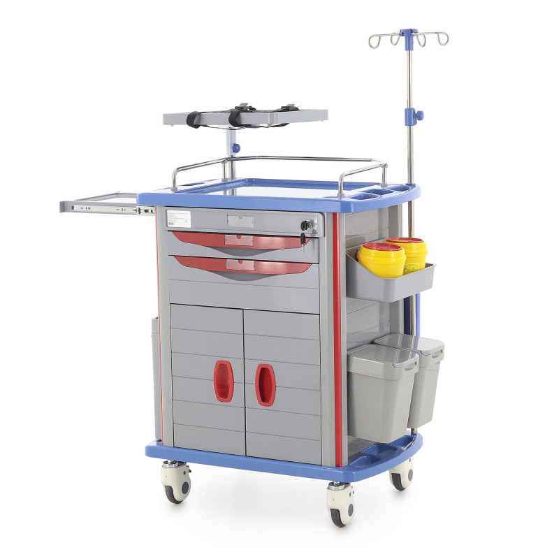 Тележка медицинская Med-Mos ЕТ750-02 ТМ-002АН-00 серый