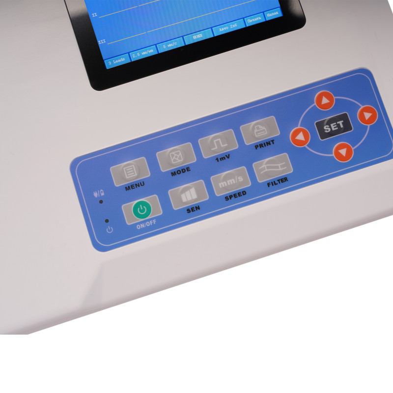 Электрокардиограф Med-Mos ECG300G — компактный 3-канальный прибор для точной диагностики сердца в больницах, поликлиниках и амбулаториях