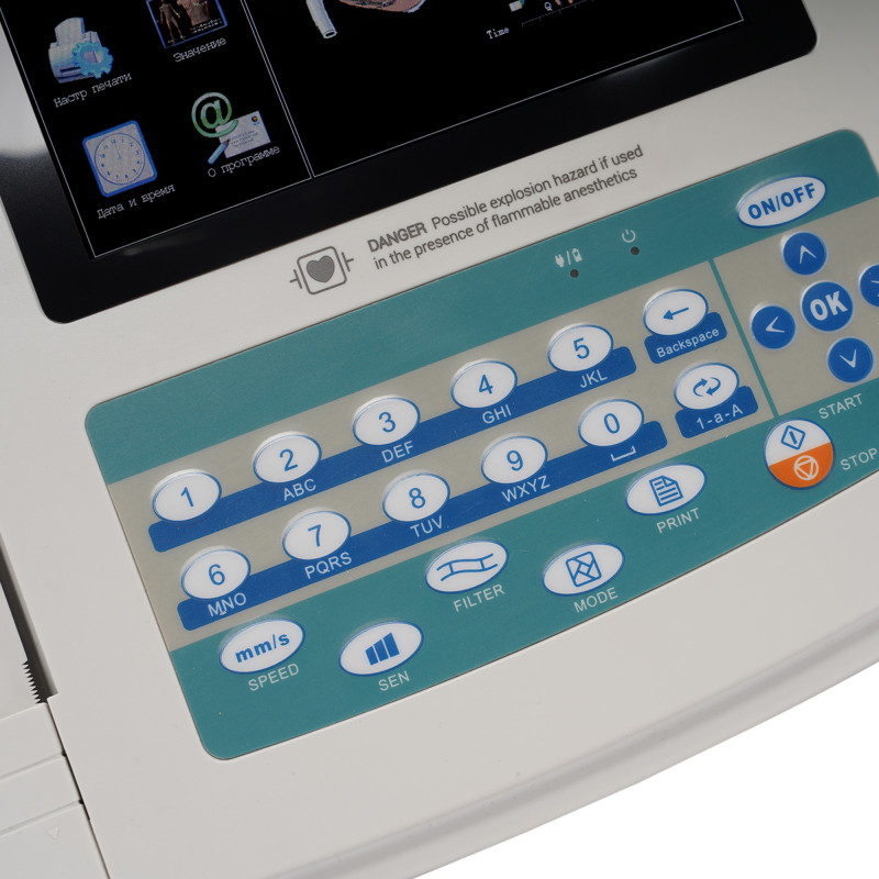 Электрокардиограф Med-Mos ECG1200G — 12-канальная запись, автоматический анализ и точная диагностика сердечной деятельности