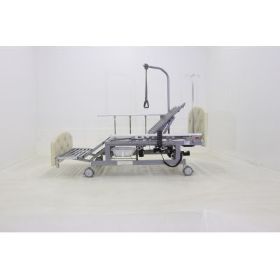 Кровать электрическая Med-Mos DB-11А (МЕ-5228Н-00) светлый премиум с боковым переворачиванием, туалетным устройством и функцией «кардиокресло»