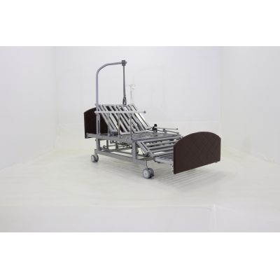 Кровать электрическая Med-Mos DB-11А (МЕ-5228Н-00) темный стандарт с боковым переворачиванием, туалетным устройством и функцией «кардиокресло»
