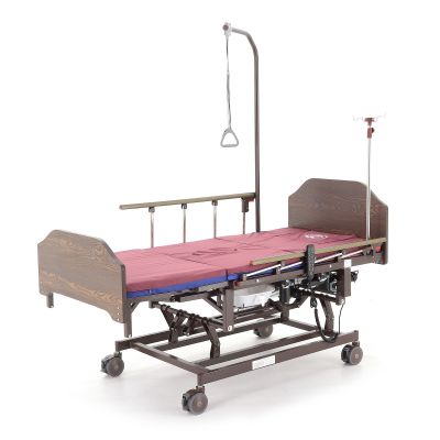Кровать электрическая Med-Mos DB-11А (МЕ-5228Н-12) ЛДСП Венге с боковым переворачиванием, туалетным устройством и функцией «кардиокресло»