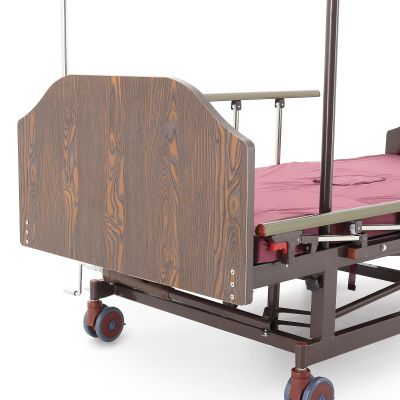 Кровать механическая Med-Mos Е-45А (ММ-5124Н-10) с боковым переворачиванием, туалетным устройством и функцией «кардиокресло»
